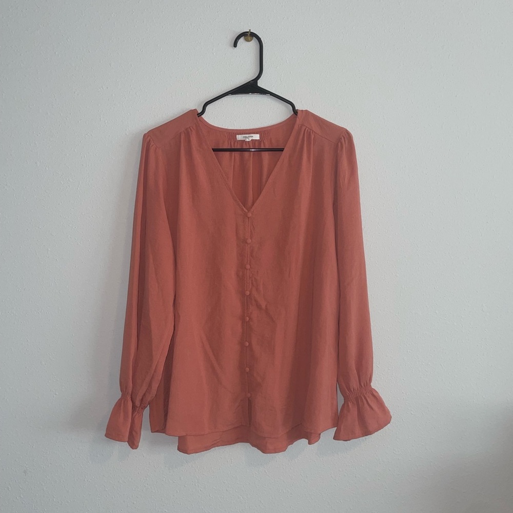 Maurices Peach Blouse “Size L”